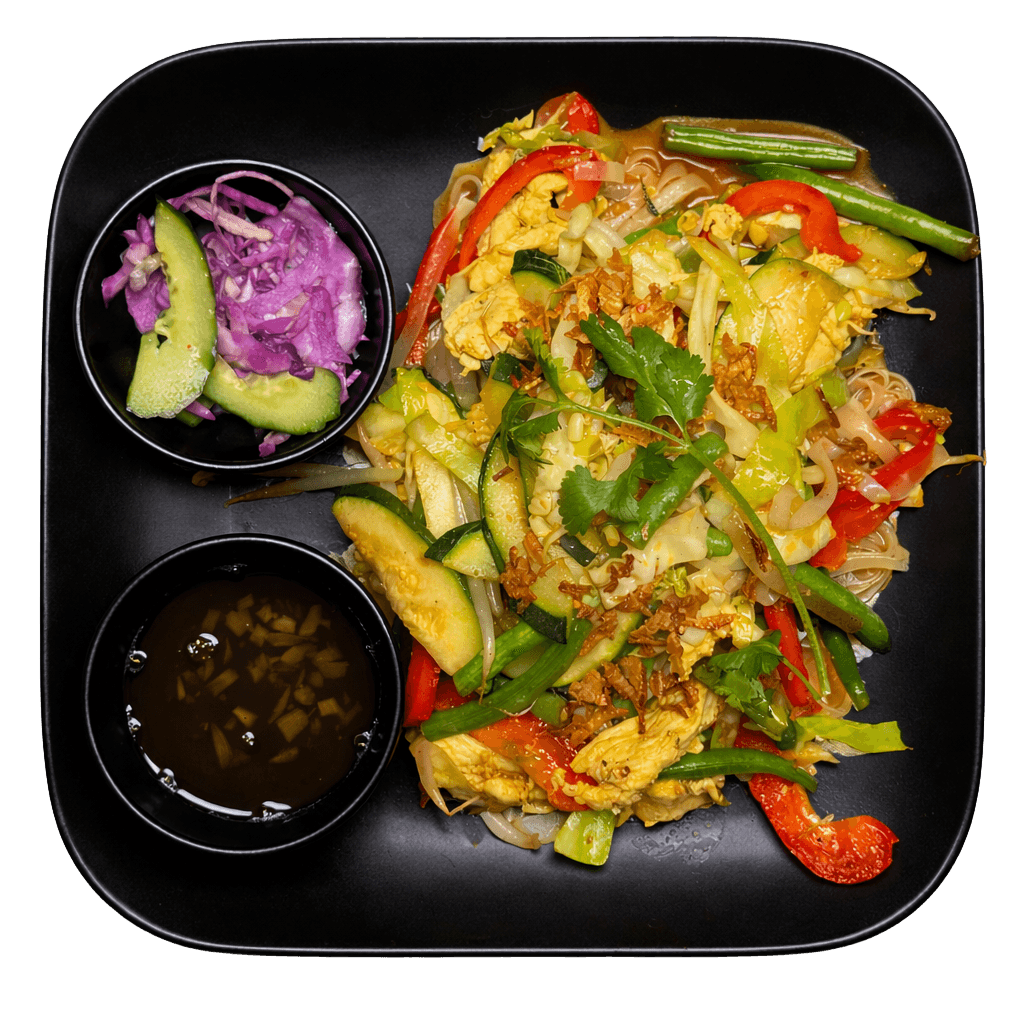Phở xào gà