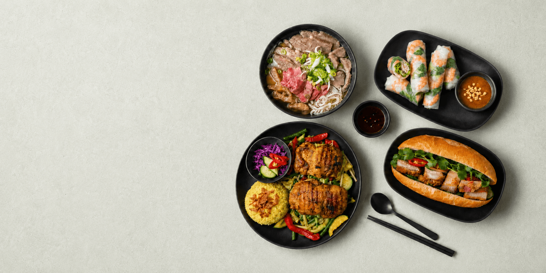 Vietnamese pho noodle soup